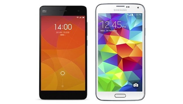 Samsung Galaxy S5 vs Xiaomi Mi4 - Comparación