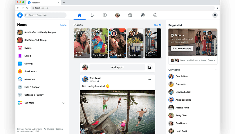 Facebook ganha novo visual, tema escuro na web e app de paquera no Brasil