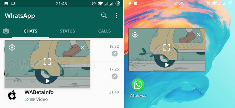 PIP OUT CHATS ANDROID side