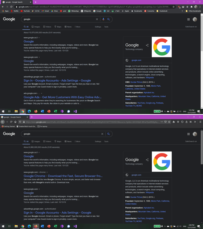Ricerca Google 2 down