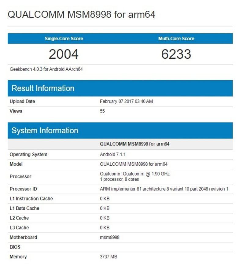 Snapdragon 853 Geekbench 2aenv