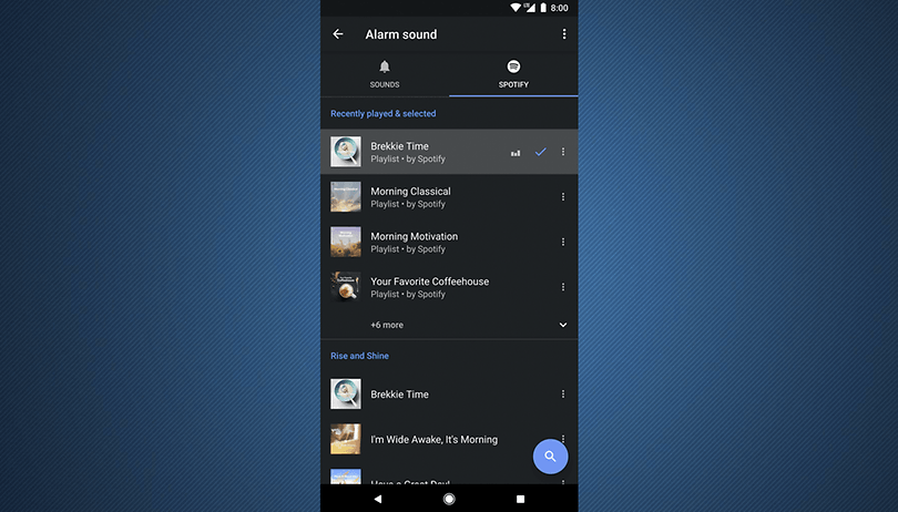 Relógio do Android ganha integração com Spotify para sons do alarme