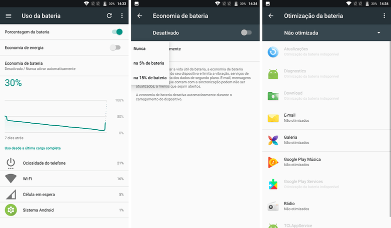alcatel bateria nivel tips
