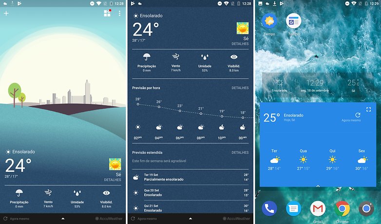 alcatel weather app