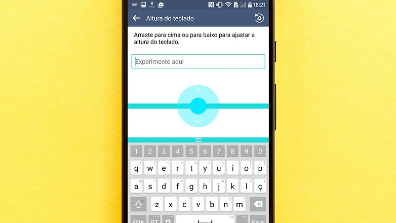 altura teclado lg g3