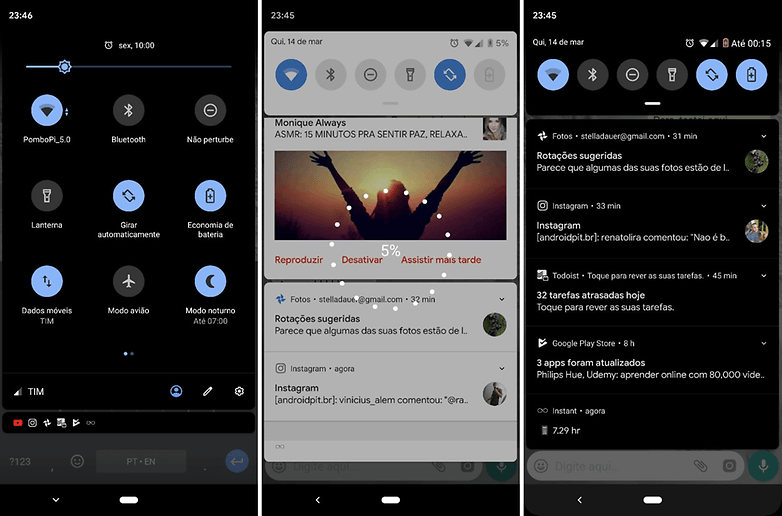 android q theme dark mode