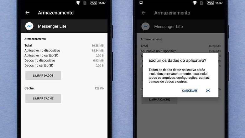 armazenamento apps update tips