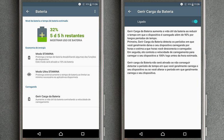 bateria stamina mode nougat
