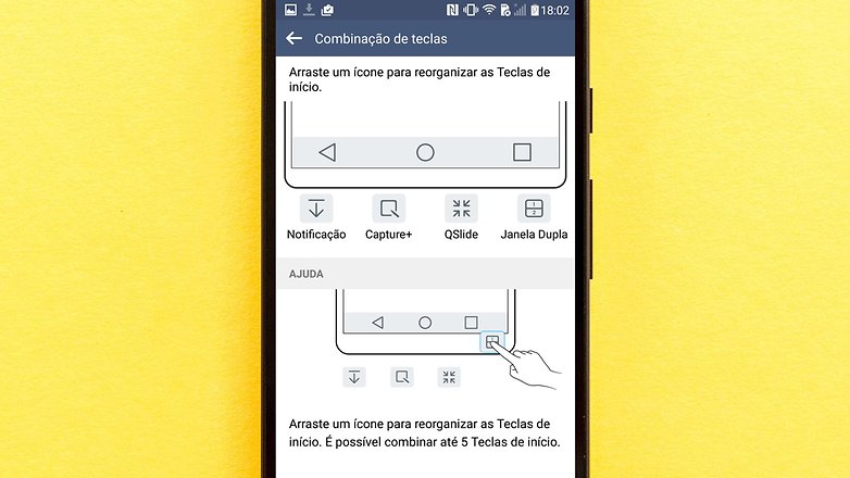 combinacao teclas lg g3 tips