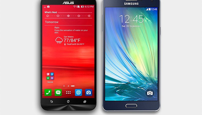 Zenfone 2 (ZE550ML) vs. Galaxy A7: intermediários aspirantes a top de linha