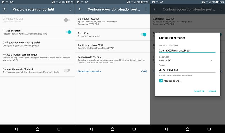 conf roteador portatil senha wi fi