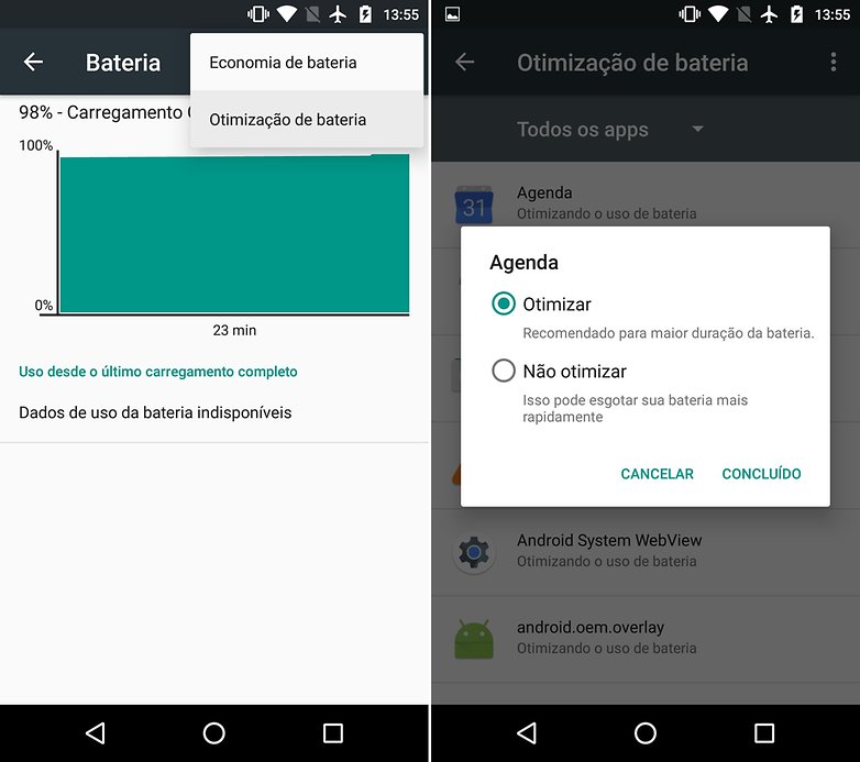 economizar bateria otimizar moto g plus