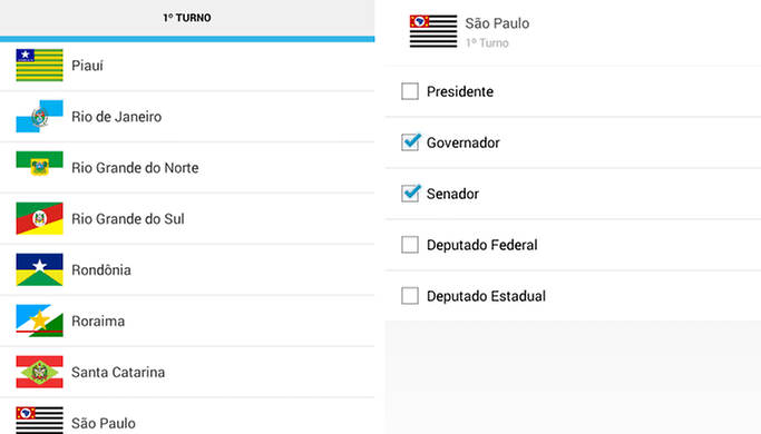 Acompanhe a apuração dos votos pelo seu dispositivo Android