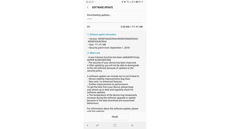 galaxys8updateseptemberemoji