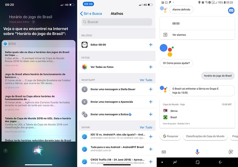 google assistant siri