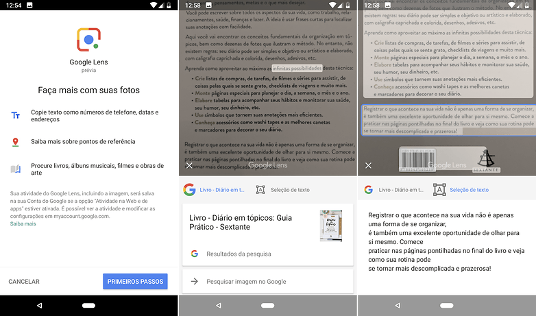google lens fotos beta android p