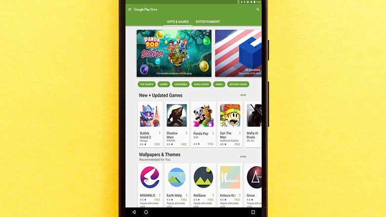 googleplaynewvisual update playstore