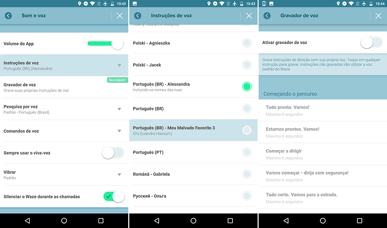 instrucoes voz waze tips