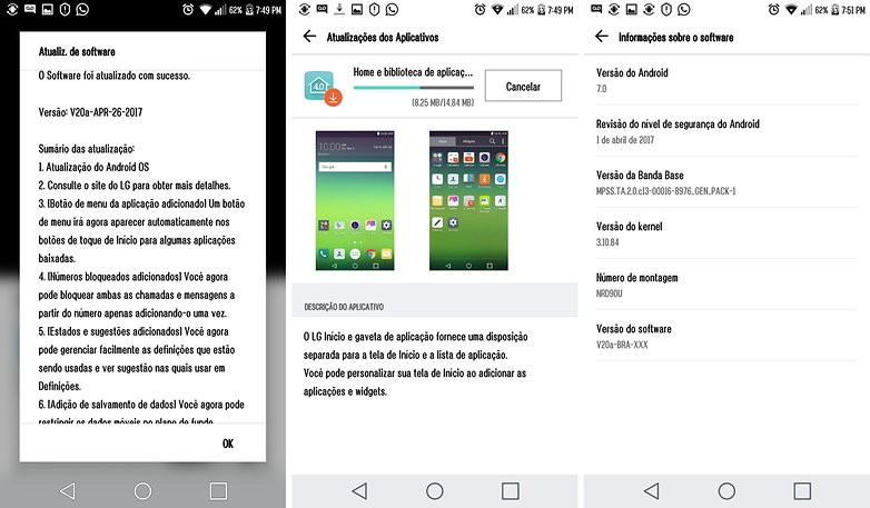 lg g5 se android update nougat bra