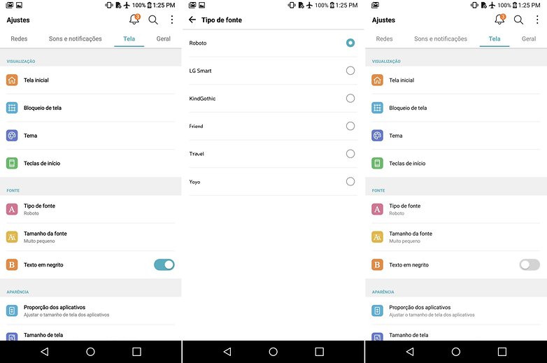 lg g6 tips tela font