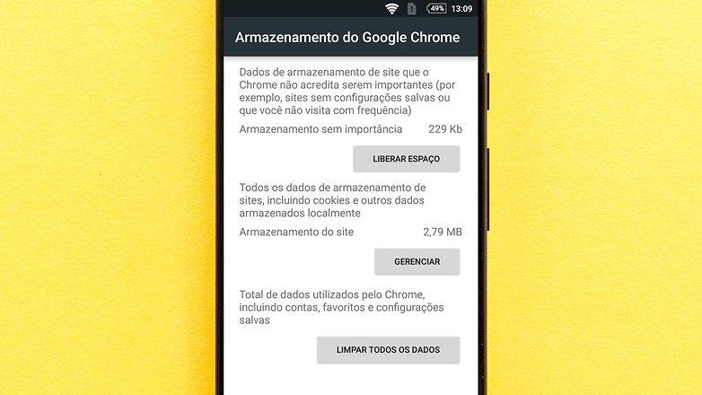 limpar dados tips apagar