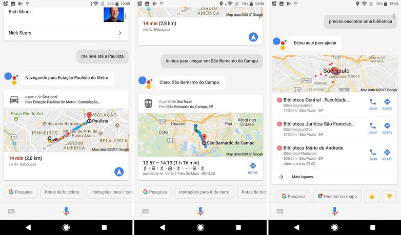 mapas locais google assistente
