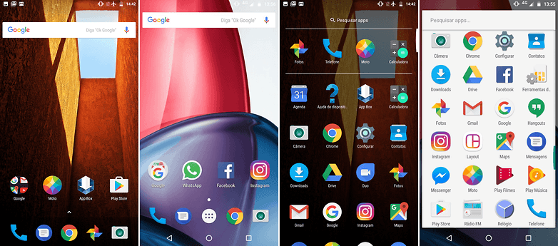 moto g5 moto g4 plus side software comp