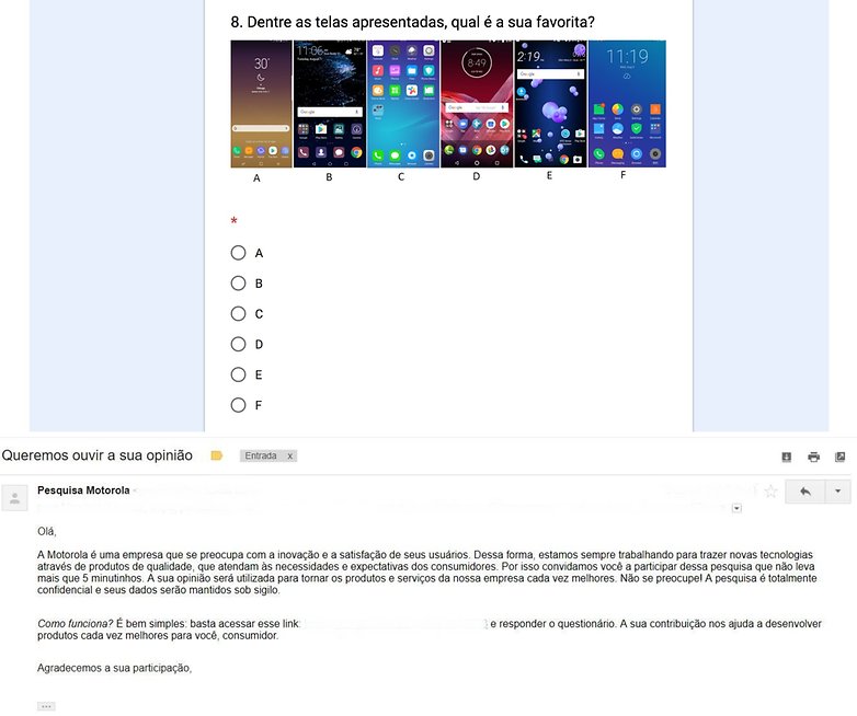 moto interface poll new screen
