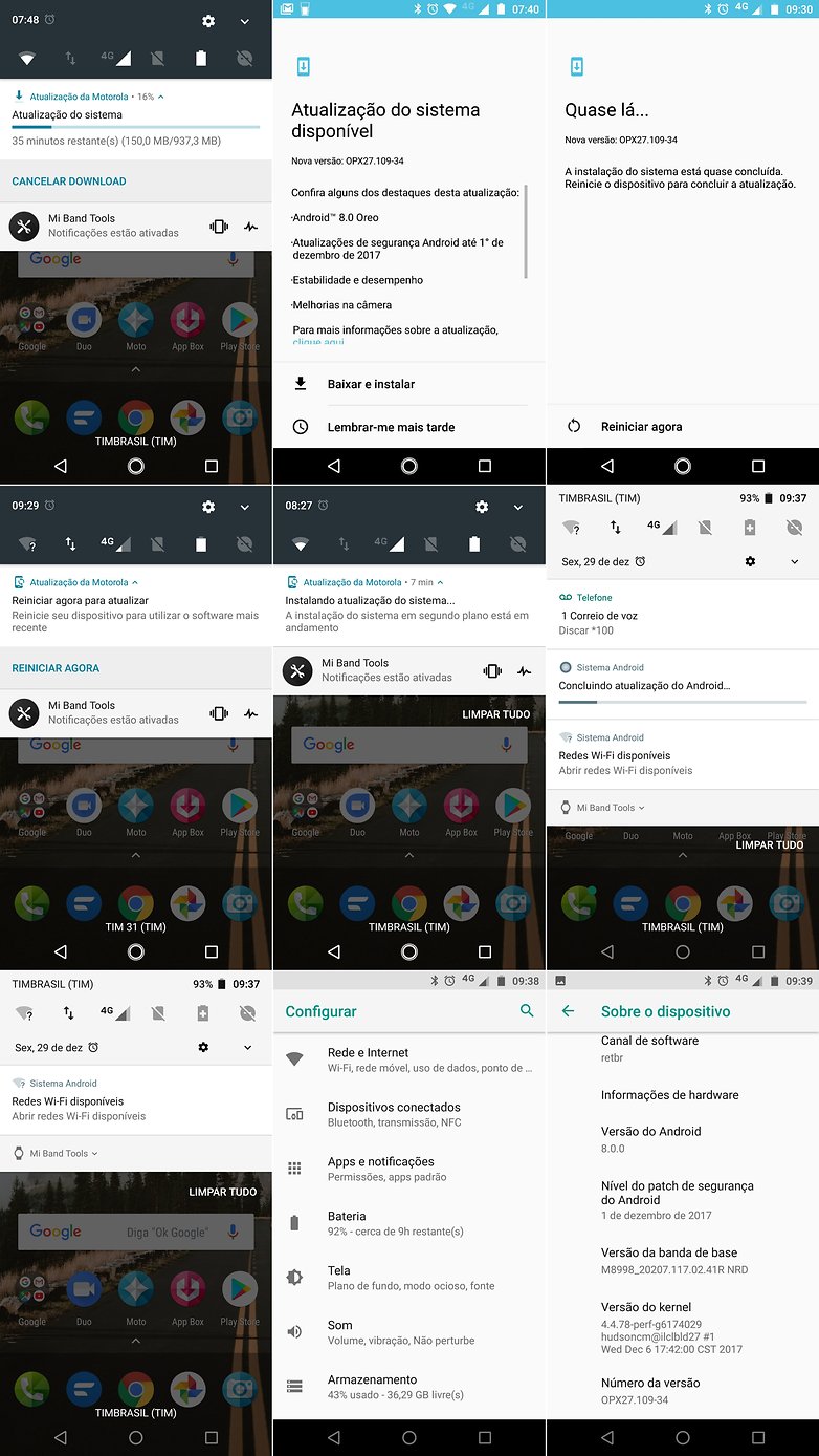 moto z2 force atualizacao oreo final