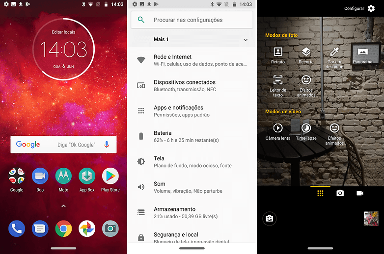 moto z3 play sistema