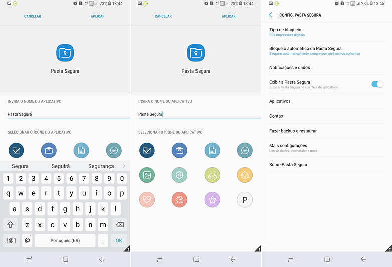 pasta segura samsung knox tips