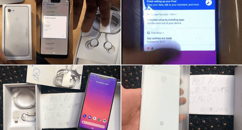 pixel 3 xl mood unboxing colage