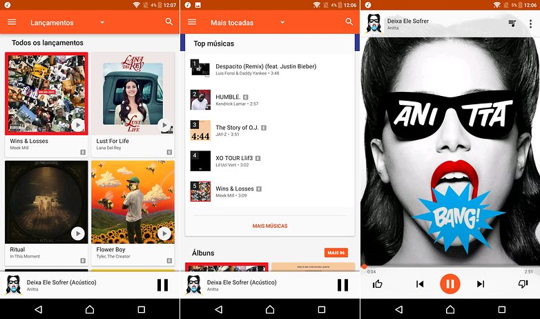 play musica test list apps
