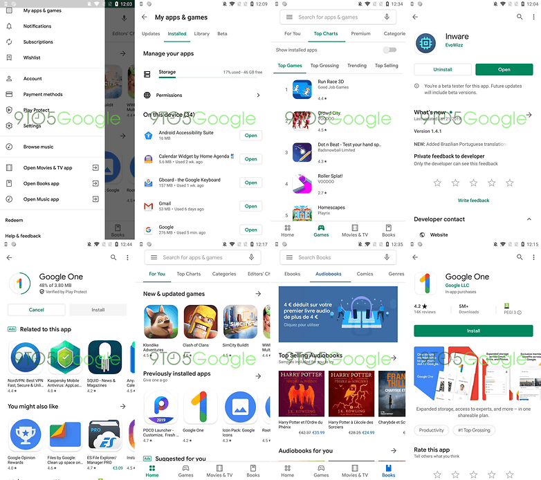 play store google material theme 5 tile