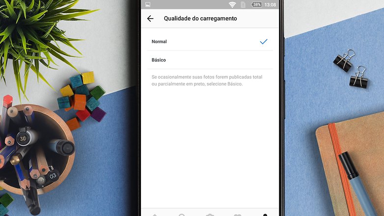 qualidade carregamento instagram tips