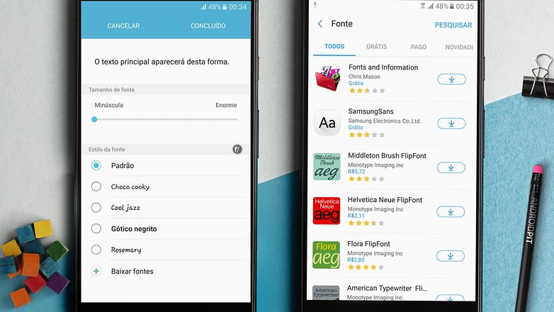 samsung font galaxy apps