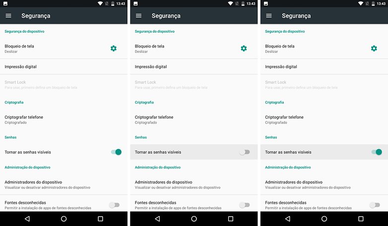 senhas visiveis tips security
