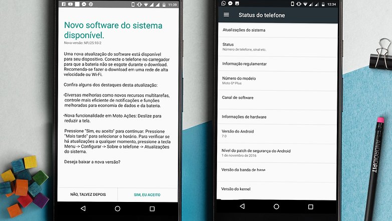 side moto g4 plus uma mao