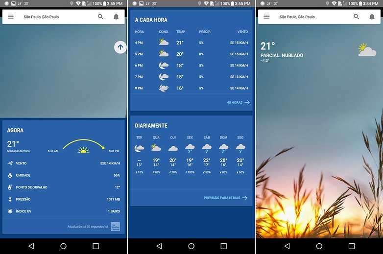 the weather channel app list