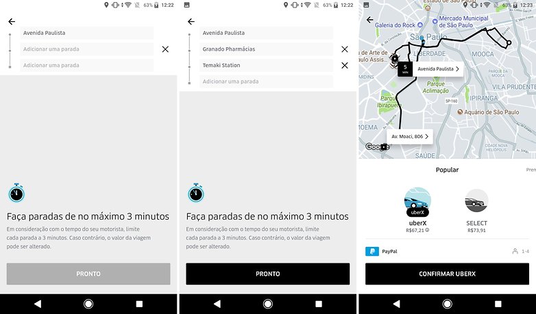 uber multiplas aparadas