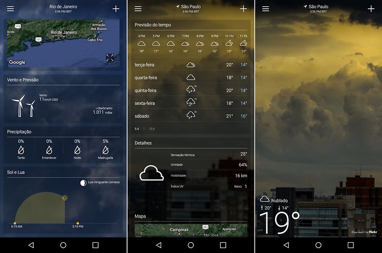 yahoo tempo app list weather