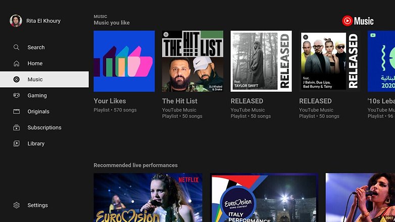 youtube music android tv 1
