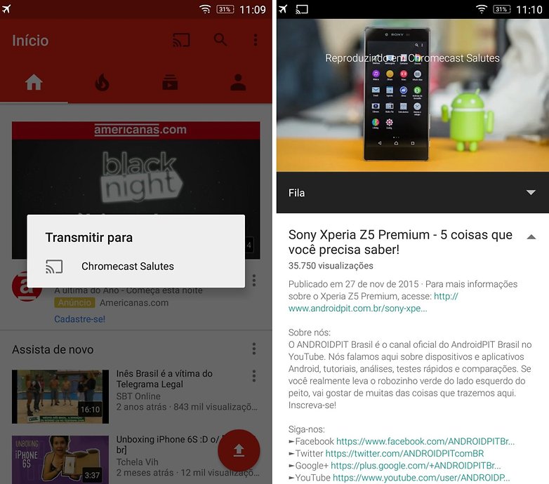 youtubeappchromecasta