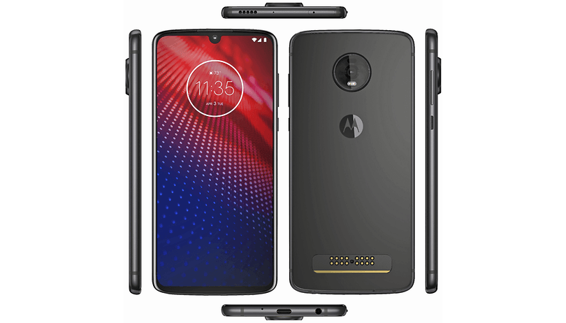 Nova imagem do Moto Z4 mostra entrada para fone de ouvido e suporte aos Moto Snaps