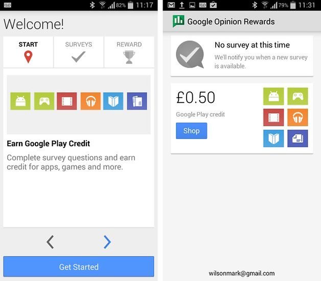 google opinion rewards