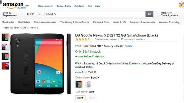 nexus 5 amazon