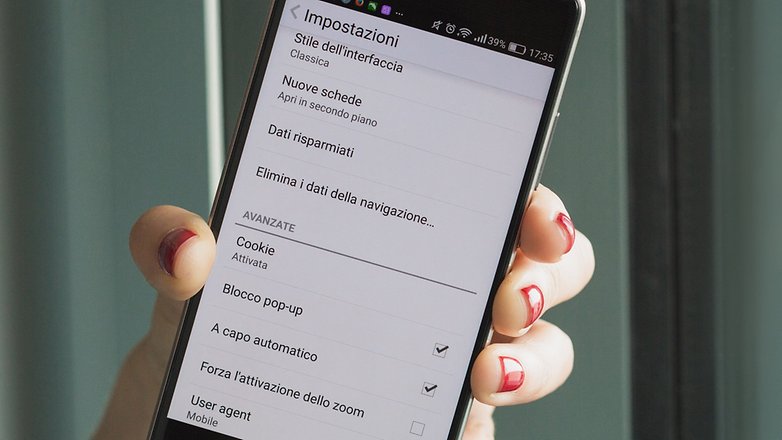 AndroidPIT IT browser settings 8496