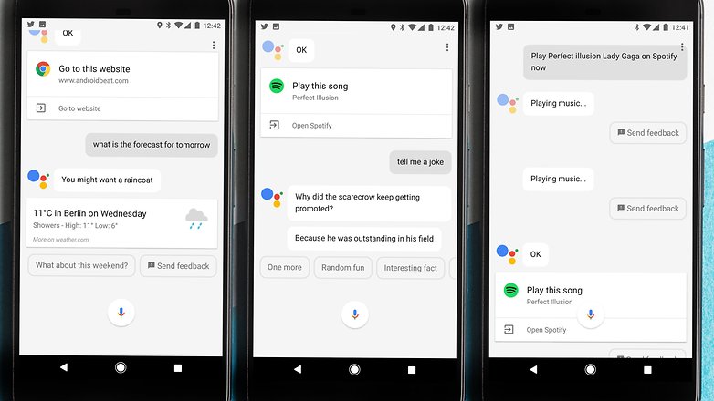 AndroidPIT Google pixel XL google assistant tripple