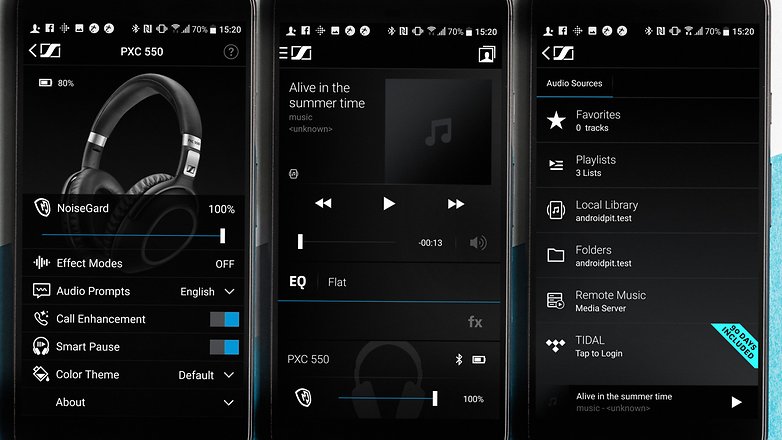 AndroidPIT Sennheiser PCX 550 screenshots