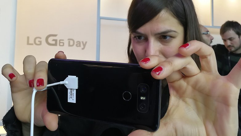 AndroidPIT LG G6 MWC 2017 hands on 50